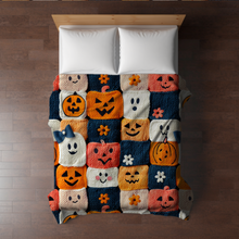 Load image into Gallery viewer, Blanket - Halloween - Knit Characters - PREORDER