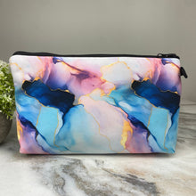 Load image into Gallery viewer, Pouch - Marble Blue Purple Gold
