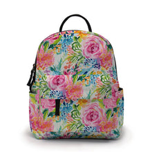 Load image into Gallery viewer, Mini Backpack - Floral Watercolors
