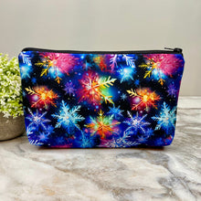 Load image into Gallery viewer, Pouch - Christmas Bright Rainbow Snowflake