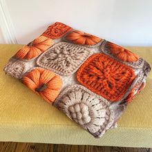 Load image into Gallery viewer, Blanket - Halloween - Knit Pumpkins - PREORDER