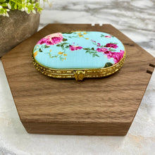 Load image into Gallery viewer, Compact Mirror - Blue Floral
