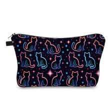 Load image into Gallery viewer, Pouch - Neon Cat Outline