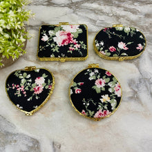 Load image into Gallery viewer, Compact Mirror - Black Floral