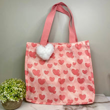 Load image into Gallery viewer, Tote Bag - Heart Light Pink