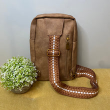 Load image into Gallery viewer, Faux Leather Sling Bag