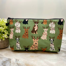 Load image into Gallery viewer, Pouch - Christmas Dog Green