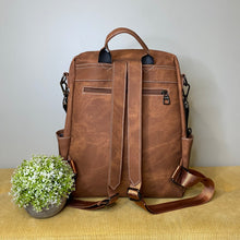 Load image into Gallery viewer, Denim Suede Brooke Backpack + Pouch - PREORDER