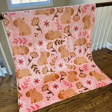 Load image into Gallery viewer, Blanket - Capybara Floral