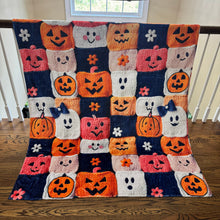 Load image into Gallery viewer, Blanket - Halloween - Knit Characters - PREORDER