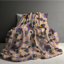 Load image into Gallery viewer, Blanket - Halloween - Cat Witch - PREORDER