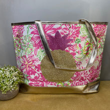 Load image into Gallery viewer, Carry All Bag - Pink Green Floral with Pineapple