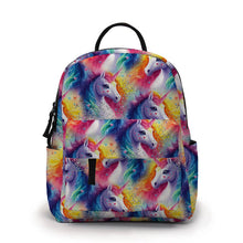 Load image into Gallery viewer, Mini Backpack - Rainbow Unicorn