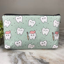Load image into Gallery viewer, Pouch - Tooth Toothbrush & Toothpaste on Mint
