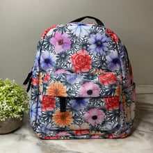 Load image into Gallery viewer, Mini Backpack - Floral Black & White