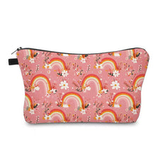Load image into Gallery viewer, Pouch - Rainbow Floral Yellow Orange Pink
