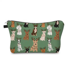 Load image into Gallery viewer, Pouch - Christmas Dog Green
