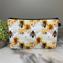Load image into Gallery viewer, Pouch - Bee Yellow Floral Splatter