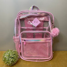 Load image into Gallery viewer, Clear Backpack - Pink