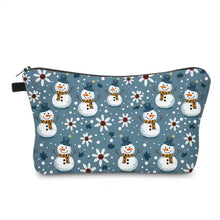 Load image into Gallery viewer, Pouch - Christmas Floral Frosty Snowman