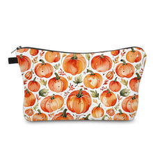 Load image into Gallery viewer, Pouch - Leaves & Pumpkins Watercolor