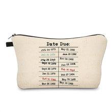 Load image into Gallery viewer, Pouch - Book, Library Due Date