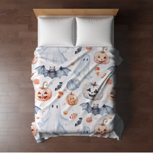 Load image into Gallery viewer, Blanket - Halloween - White Ghost - PREORDER