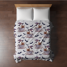 Load image into Gallery viewer, Blanket - Halloween - Reading Book Ghost Teacup - PREORDER