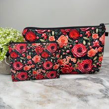 Load image into Gallery viewer, Mini Backpack, Pouch, & Mini Pouch Bundled Set - Embroidery Rose Floral