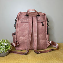 Load image into Gallery viewer, Denim Suede Brooke Backpack + Pouch - PREORDER