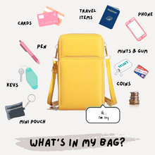 Load image into Gallery viewer, Ivy Crossbody Wallet + Purse - Black