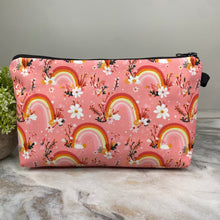 Load image into Gallery viewer, Pouch - Rainbow Floral Yellow Orange Pink