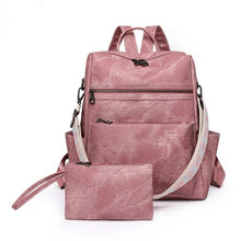 Load image into Gallery viewer, Denim Suede Brooke Backpack + Pouch - PREORDER