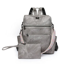 Load image into Gallery viewer, Denim Suede Brooke Backpack + Pouch - PREORDER