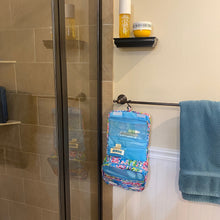 Load image into Gallery viewer, Hanging Toiletry Bag - Abstract Pelican