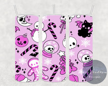 Load image into Gallery viewer, Kawaii | Spooky | Emo | Pastel Goth| Christmas 20oz Insulated Tumbler