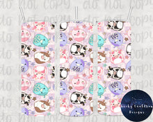Load image into Gallery viewer, Squishmallow Cows Tuluck Reshma Ronnie Bubba Evangelica Colin 20oz Stainless Steel Tumbler