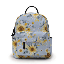 Load image into Gallery viewer, Mini Backpack - Sunflower Light Blue
