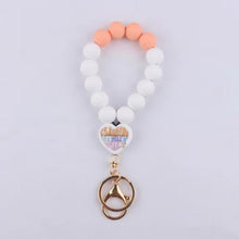 Load image into Gallery viewer, Silicone Bracelet Keychain - Teacher &amp; Nursing - PREORDER 5/6-5/9
