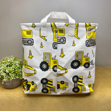 Load image into Gallery viewer, Pop Up Canvas Basket - Construction Trucks
