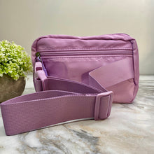 Load image into Gallery viewer, Nylon Belt Bag - Crossbody + Fanny - Light Purple
