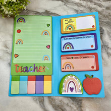 Load image into Gallery viewer, Sticky Note Booklet Set - Thank you Teacher - PREORDER 6/21-6/24
