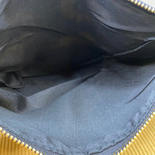 Load image into Gallery viewer, Clutch - Oversized Faux Leather &amp; Canvas with Tassel - Sunflower
