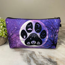 Load image into Gallery viewer, Pouch - Halloween - Dog Cat Paw Print Spooky Woods
