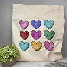 Load image into Gallery viewer, Tote Bag - Valentine’s Day - Blank Conversation Hearts
