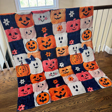 Load image into Gallery viewer, Blanket - Halloween - Knit Characters - PREORDER
