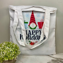 Load image into Gallery viewer, Tote Bag - Christmas - #30 - Happy Holidays Gnome
