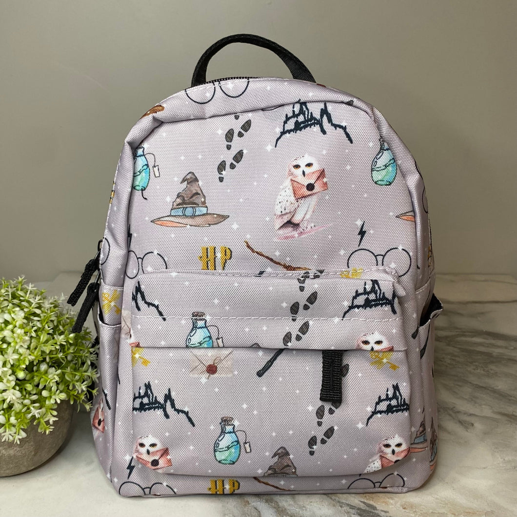 Mini Backpack - Magic on Grey