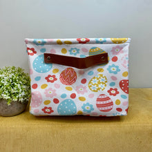 Load image into Gallery viewer, Pop Up Canvas Basket - Easter - Flowers &amp; Eggs
