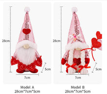 Load image into Gallery viewer, Gnome - Valentine #6 - Sequin Hat - PREORDER 12/12-12/15
